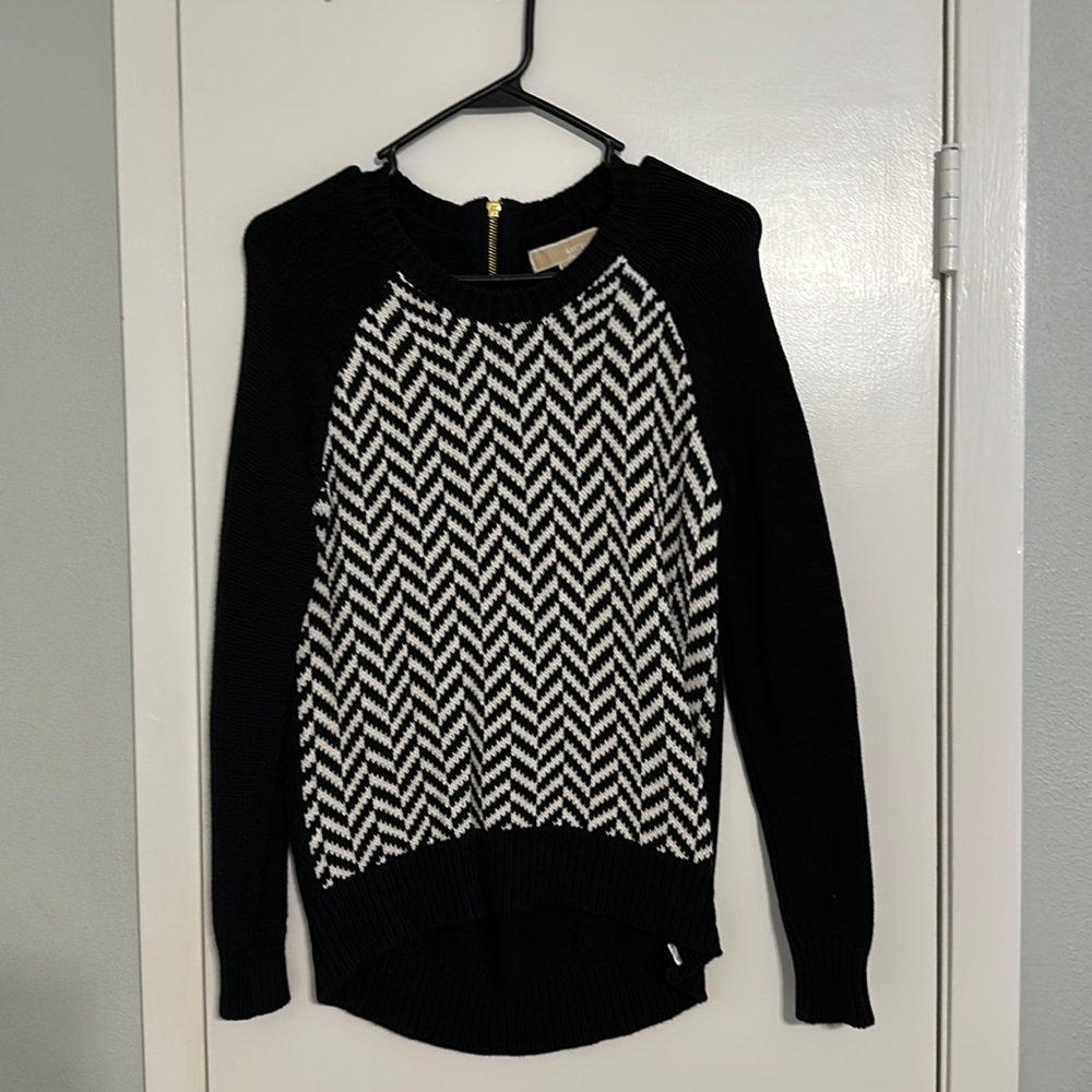 Michael by Michael Kors black and white sweater, size small